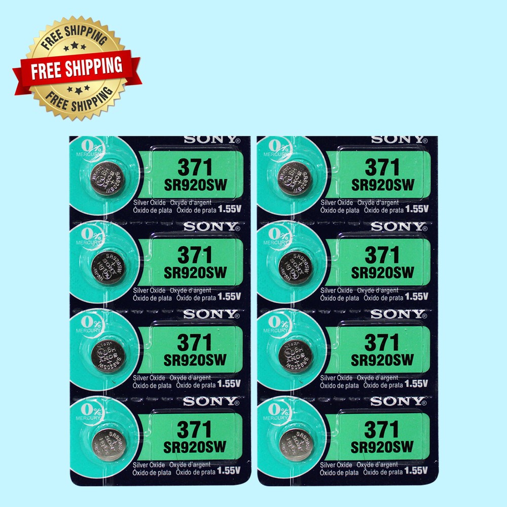 Sony 371 SR920SW Watch Battery (Exp 10/2028 )  8Pc