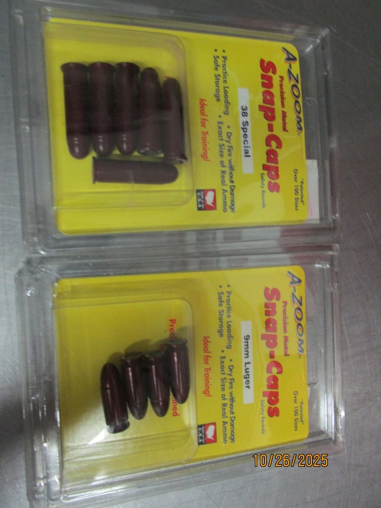 AZoom Snap Caps 9mm & 38 Special