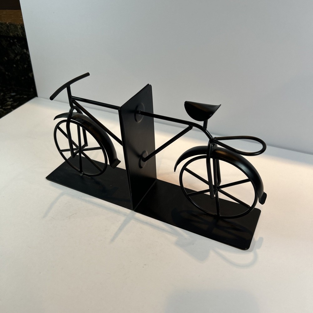 Metal Bicycle Bookend holders Excellent Condition