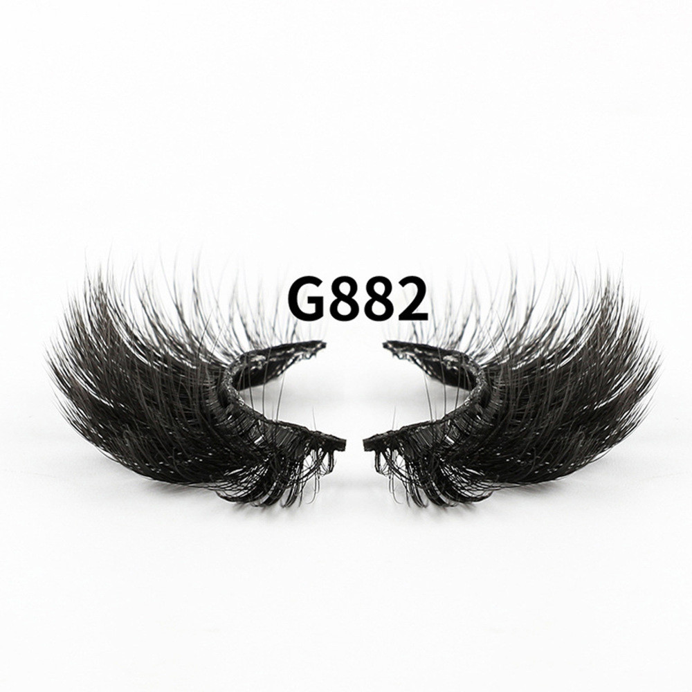 8 Pairs Super Curl Simulation False Eyelash Lightweight Thick Fluffy Multi-level