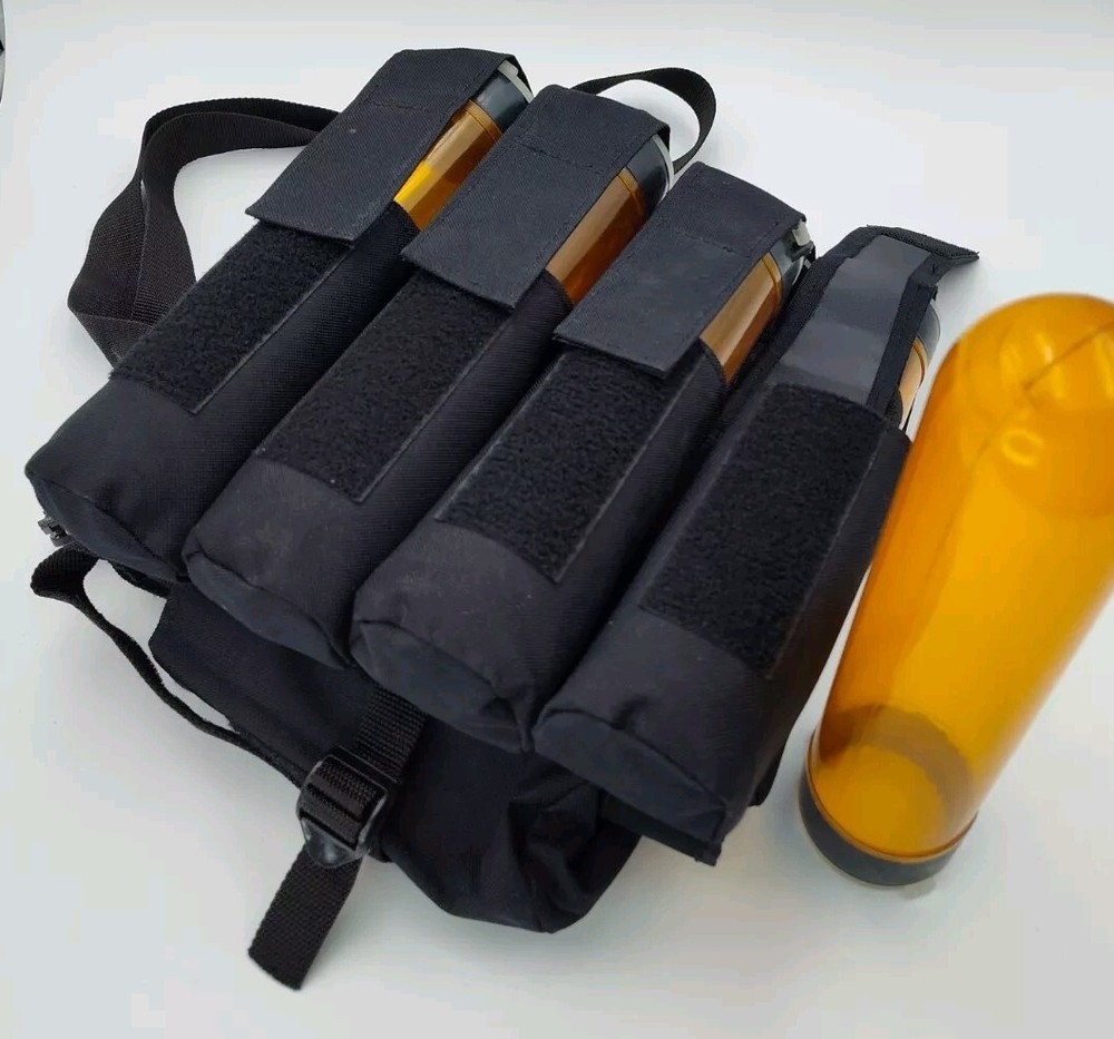 ✅🔫🫙Paintball 8+1 Pod Holder Harness Horizontal Shoulder Support 👀📏📸SEE📸