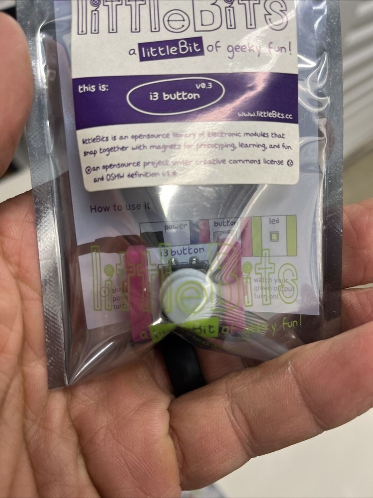 littleBits Electronics Button i3 Button NEW SEALED