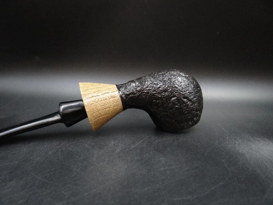 TURKIEWICZ BLACK OAK (MORTA) HAND MADE RHODESIAN PIPE 02