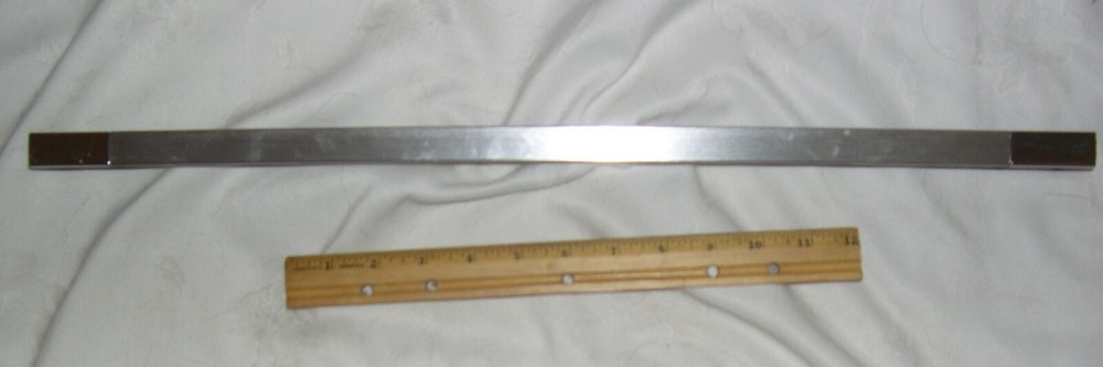 Drawer Dresser Pull Handle Screw Mounted Silver Tone  22" Long