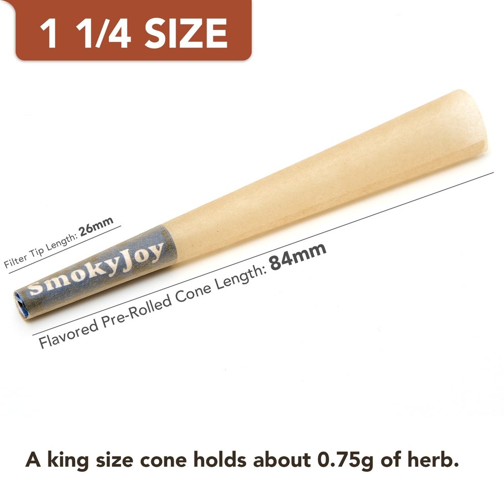 Cones Rolling Papers Pre Rolled Pop Cone 1 1/4 Size - 4 Flavor Preroll Pre Ro...