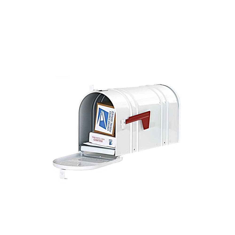 Postal Pro Carlton Post Mount T2 Mailbox, White