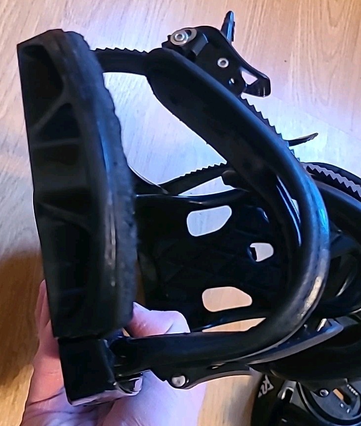 K2 Sonic Black Snowboard Bindings Size Large Good Condition