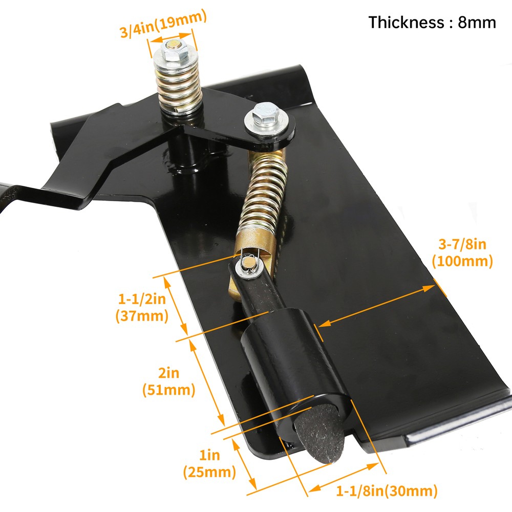 Weld-On Skid Steer Loader Latch Box Tractor Quick Attach Conversion Adapter