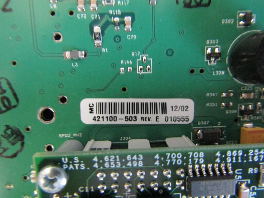 Welch Allyn 420 Control Board, Screen