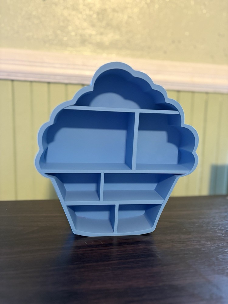 Cupcake Shelf Display – 3D Printed Organizer Stand