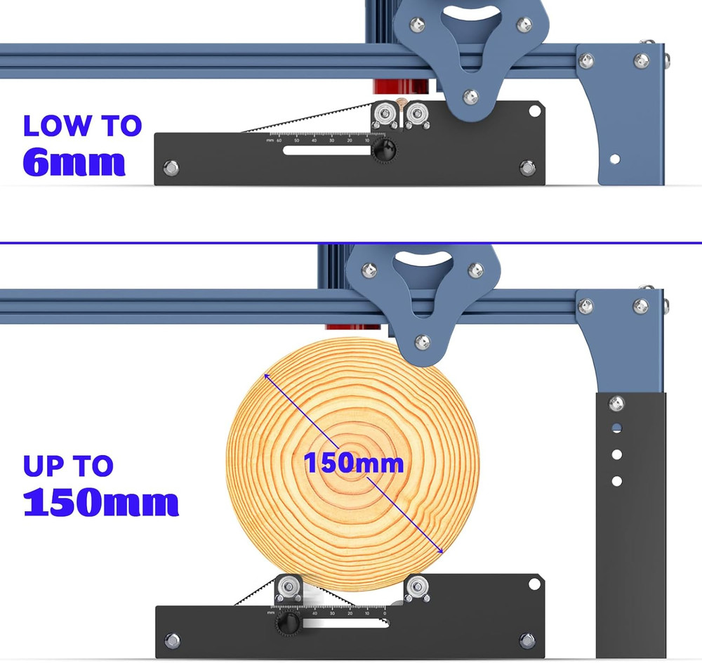 SCULPFUN Laser Rotary Roller, Laser Engraver Y-Axis Rotary Module for Engraving