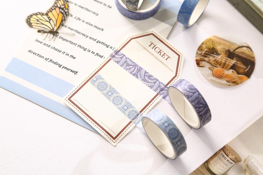 Basic Patterns Washi Tape Set 60 Rolls Geometric Elegance Decorative Skinny M...