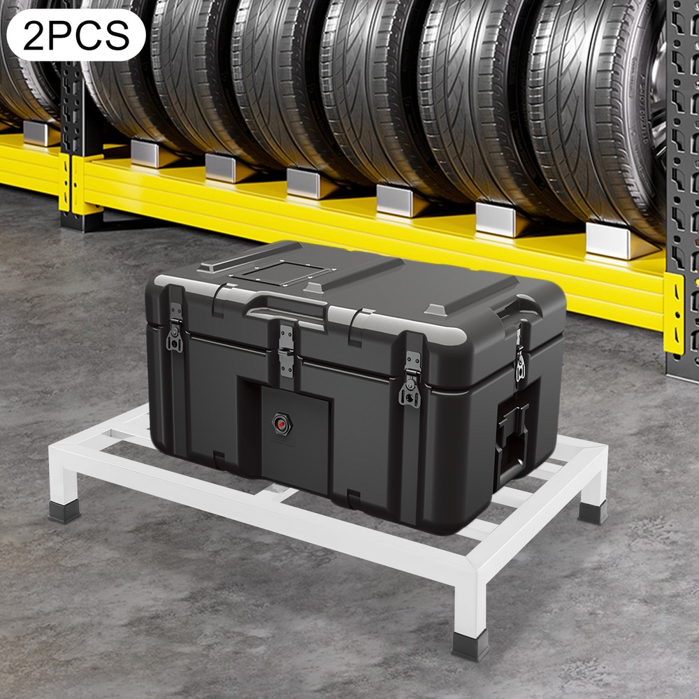 2 Pack Stainless Steel Dunnage Racks - Heavy-Duty Storage Solution