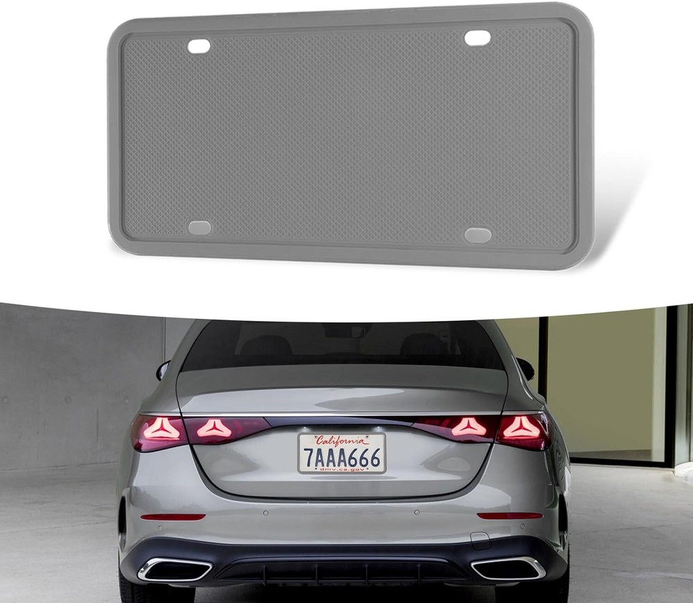 Universal Silicone License Plate Rubber Rattle Proof Frame for US CAN