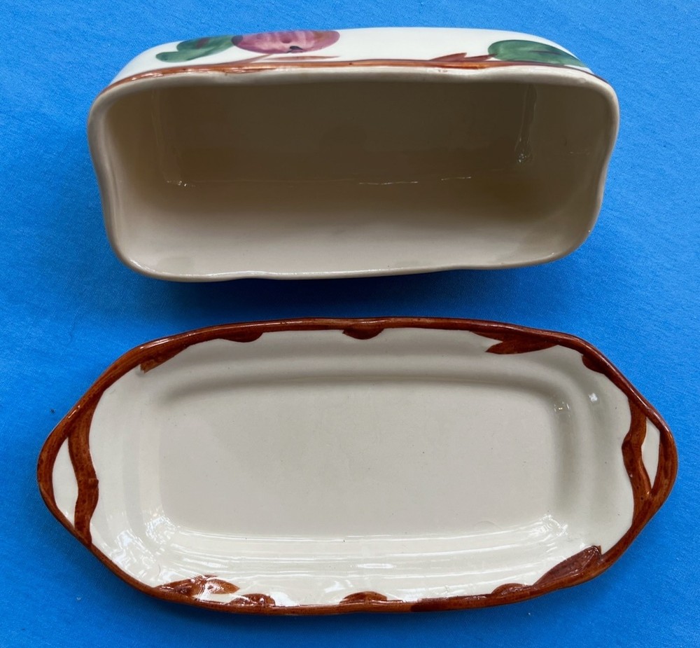 Franciscan Apple Covered Butter Dish England