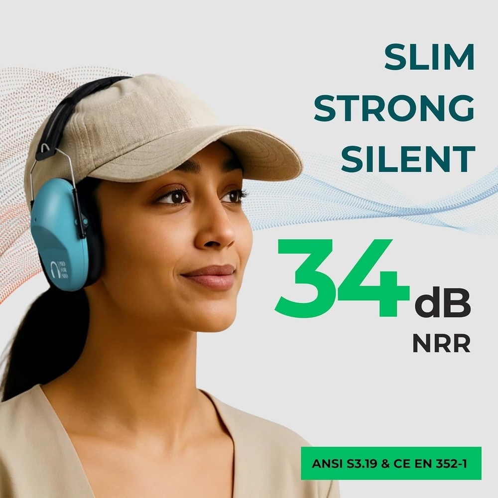 Certified 34dB NRR Hearing Protection - Compact & Effective