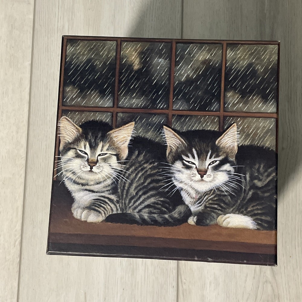 Complete Set of 7 Bobs Boxes Cat Decor Design Stackable Nesting Boxes