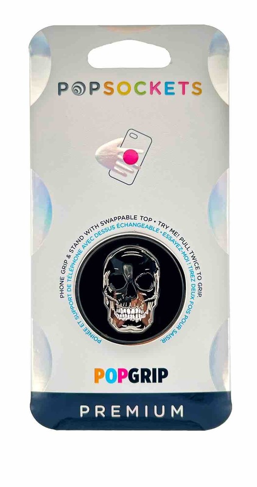 PopSockets Premium Enamel Metal Cranium Skull PopSocket Pop Socket Popsocket