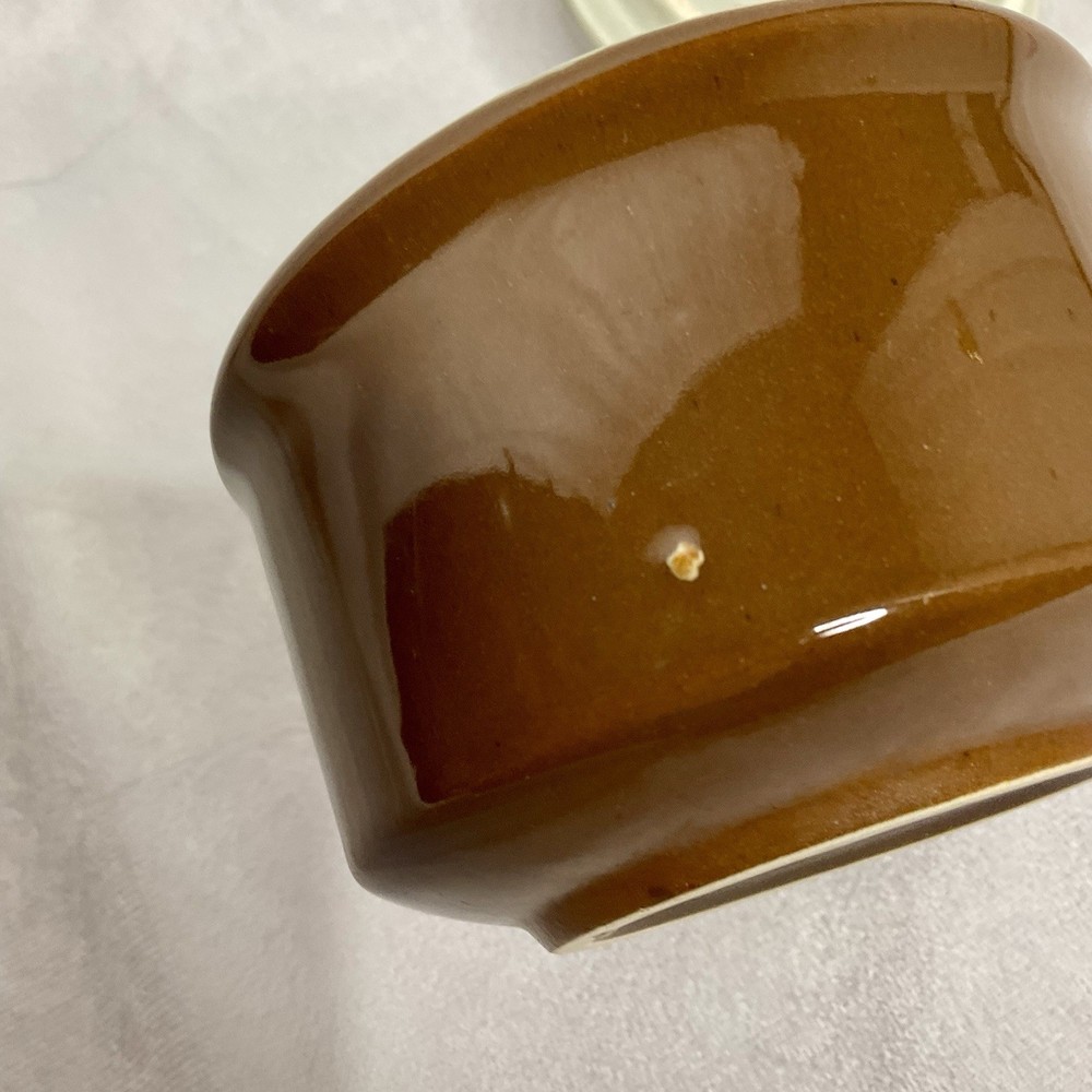 Brown & Ivory Sugar Bowl with Lid