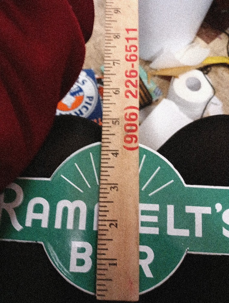 Porcelain Rammelts Bar Sign