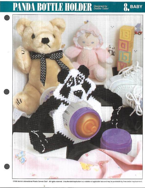 LOT/7 PLASTIC CANVAS LEAFLETS BABY PROJECTS