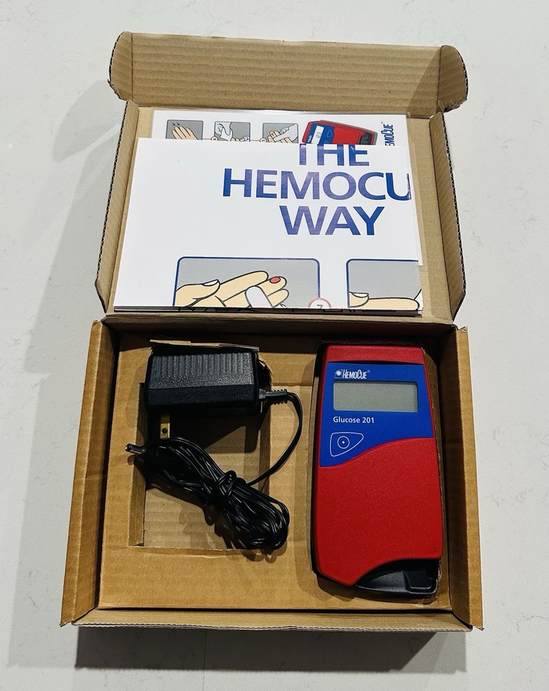 HEMOCUE Glucose 201 Analyzer with AC Adapter