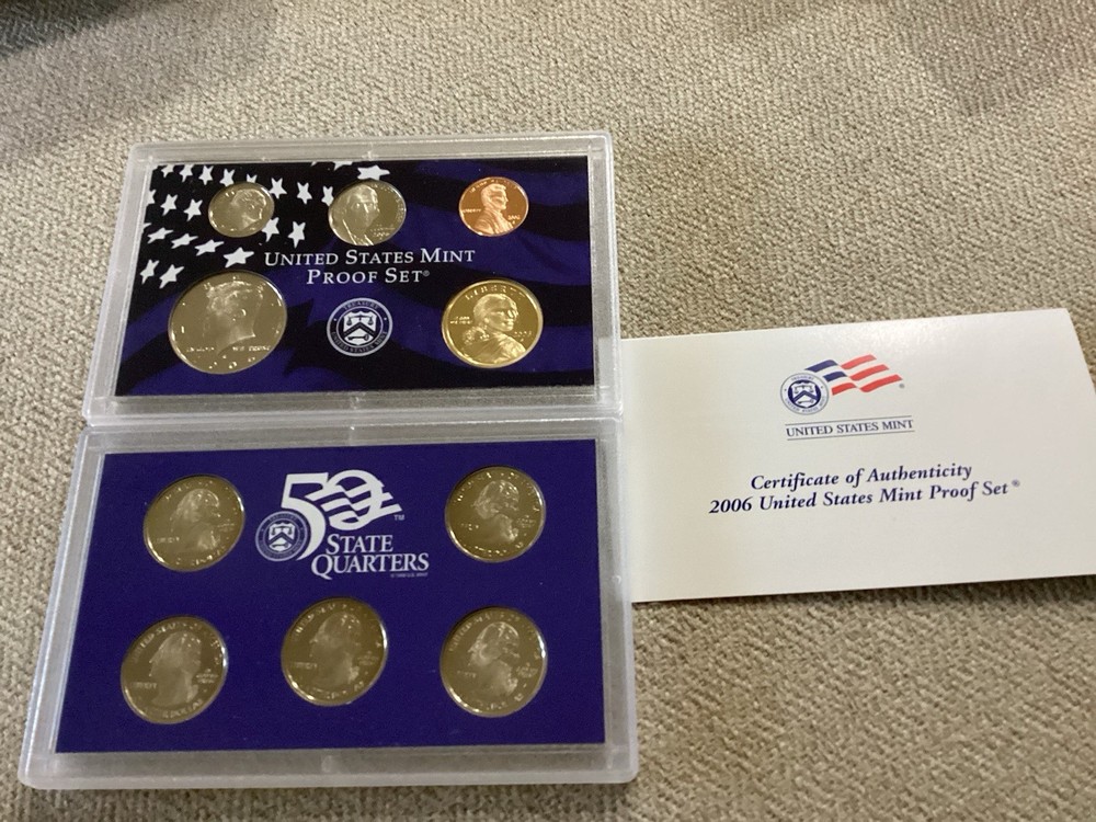 2000, 2001, 2003, 2006, 2008 & 2010 US Clad Proof Sets