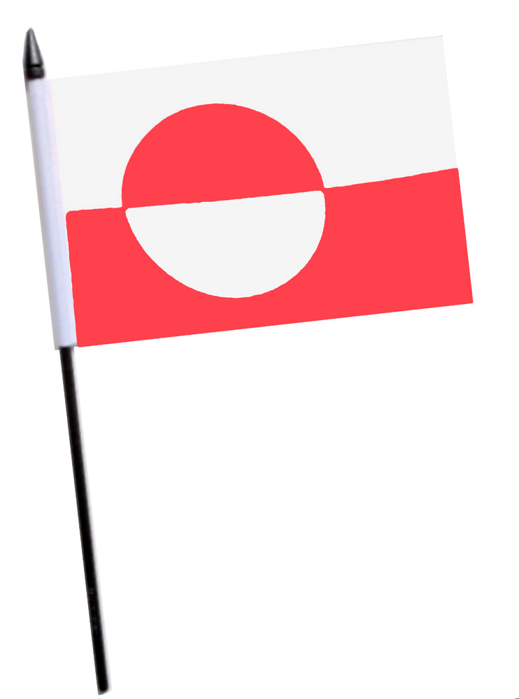 Greenland Small Hand Flag (6" x 4")