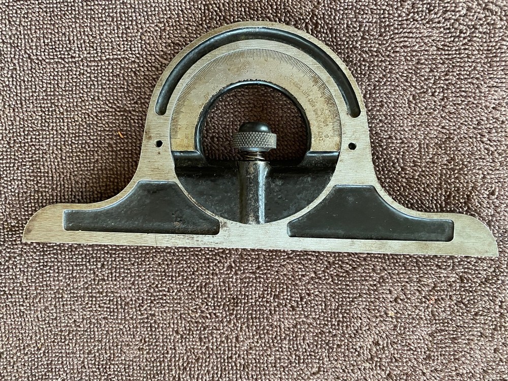 Unknown Brand Machinist Combination Square Protractor Head - Works good