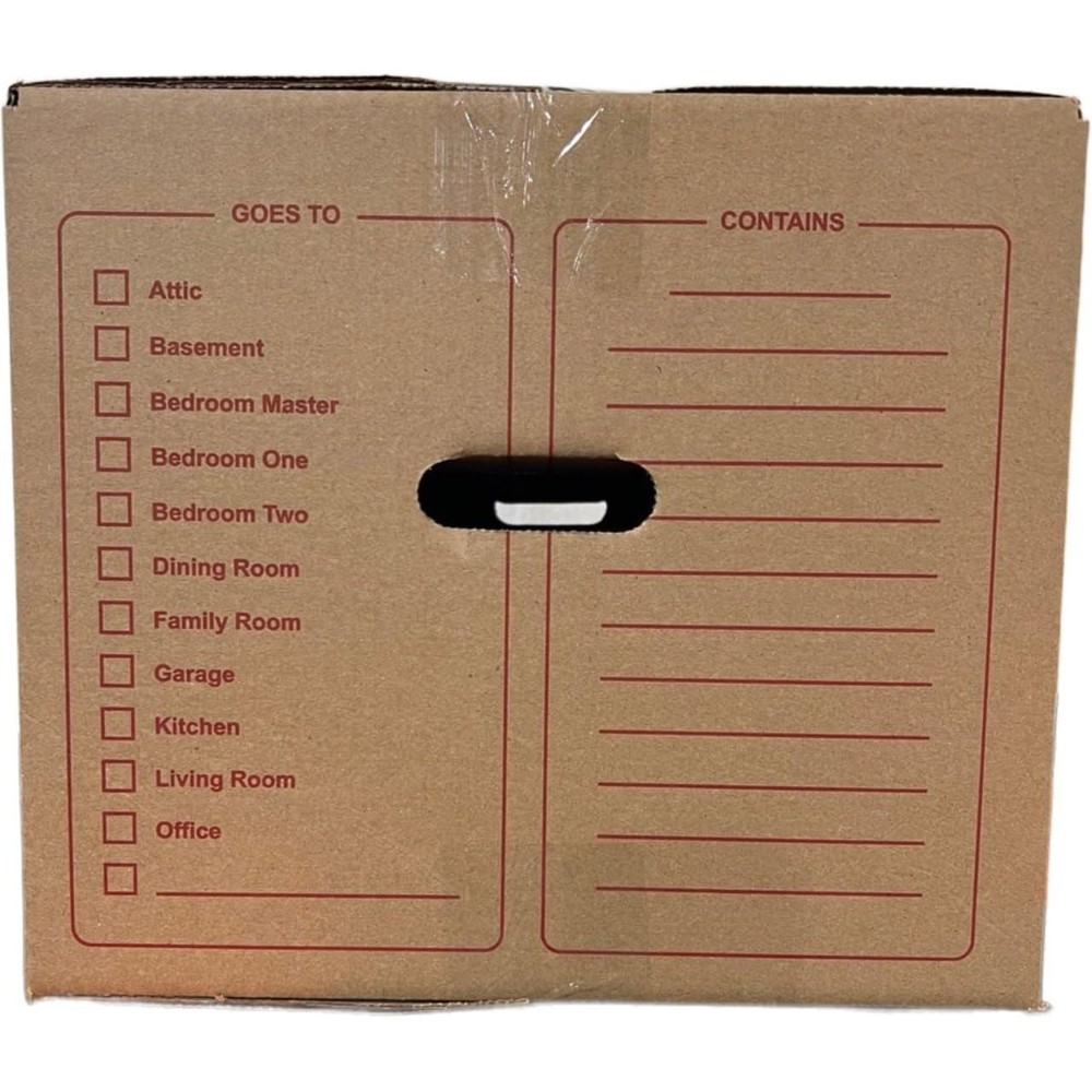 100 - Pack Medium Cardboard Moving Boxes 18x14x12 32 ECT With Handles