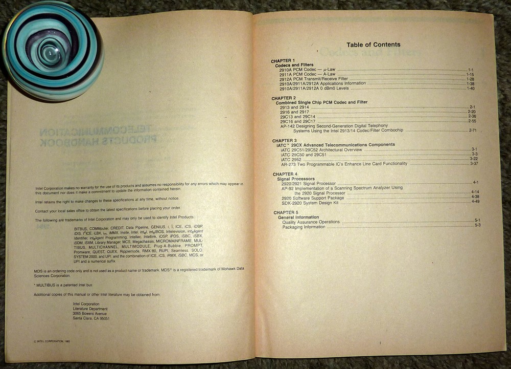 1984 Intel Telecommunication Products Handbook