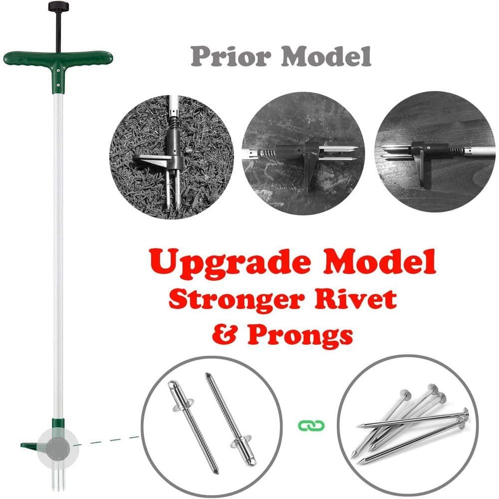 39.5 In. Weed Puller, Stand up Weeder Hand Tool, Long Handle Garden Weeding Tool