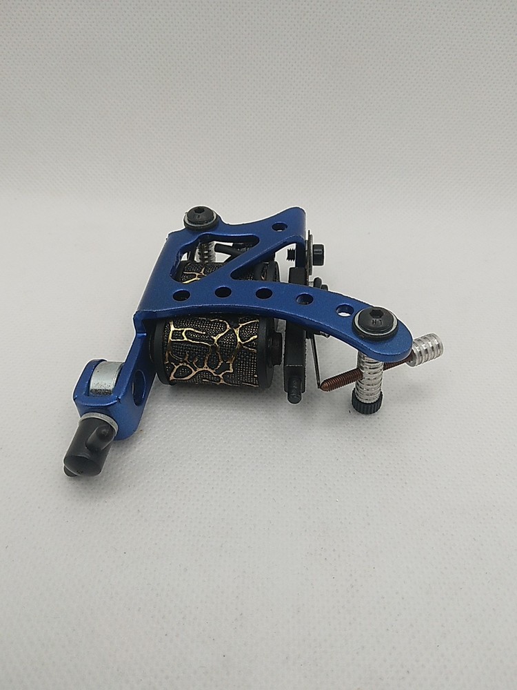 Professional Coil Tattoo Machine Adjustable Blue Frame