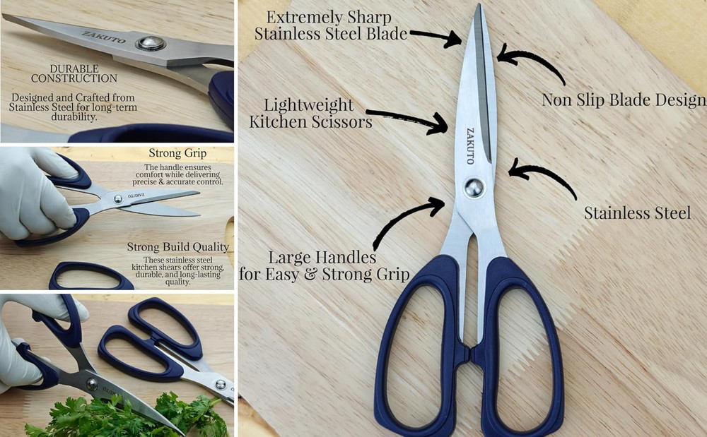 Scissors 2-Pack – Kitchen Scissors, Scissors All Purpose, Kitchen Shears & Kitch