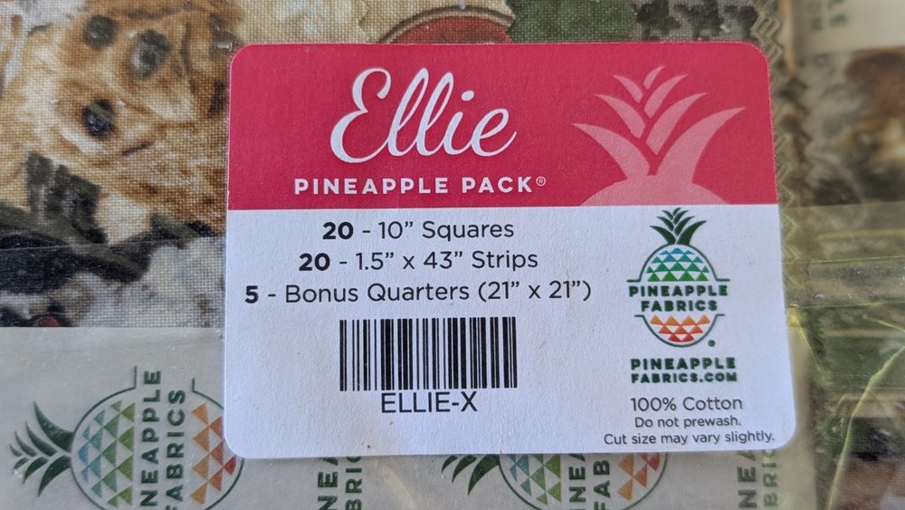 ellie pineapple pack fabric