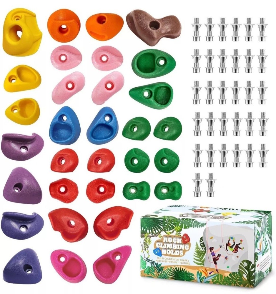TOPNEW 32 Multisize Rock Climbing Holds
