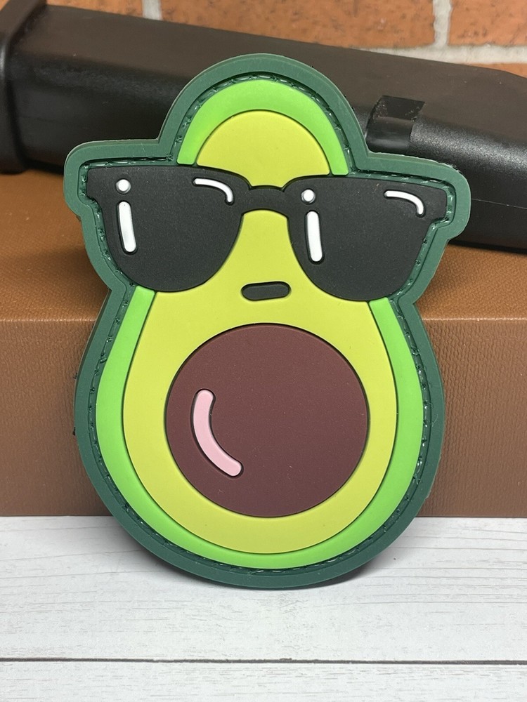 Tactical PVC Patch - Avocado Patch - Hook Loop Morale Funny Avocado Patch