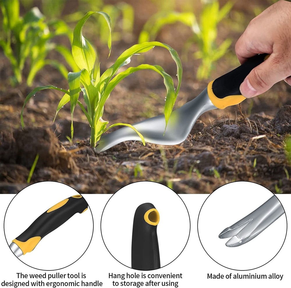 2 Pcs Hand Weeder Puller Tool, Manual Weed Puller Tool Kit, Garden Manual Wee...