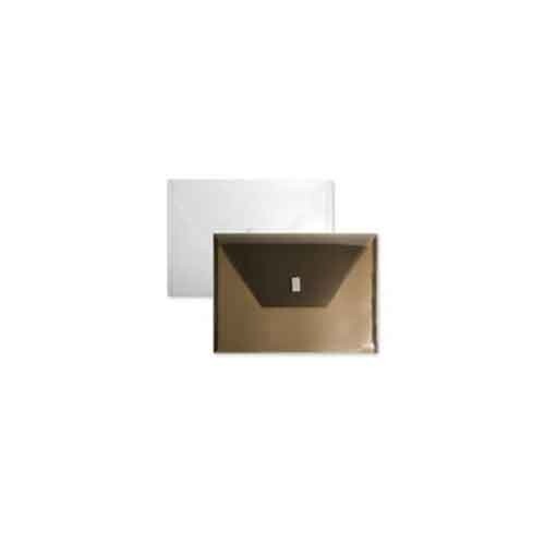 Itoya Poly Envelope Hook & Loop Closure Side Load Smoke Letter School Office