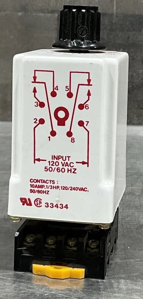 DAYTON 6X155C SOLID STATE TIME DELAY RELAY 3-300 Sec Nos Surplus