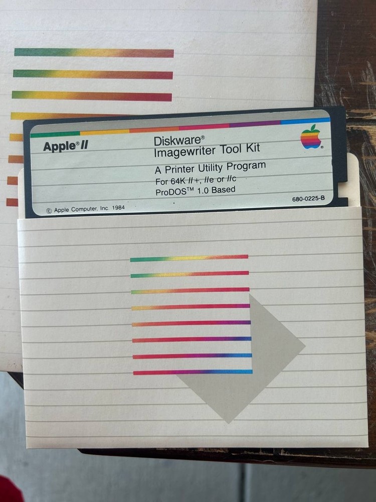 Apple ImageWriter II Accessory Kit w/ Manuals, Cables & Diskware Vintage
