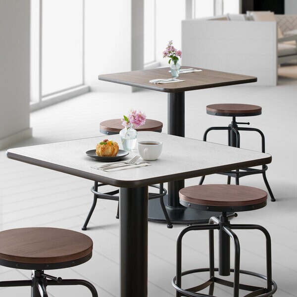 36'' Square Restaurant Table Top with White Birch Laminate Top Finish