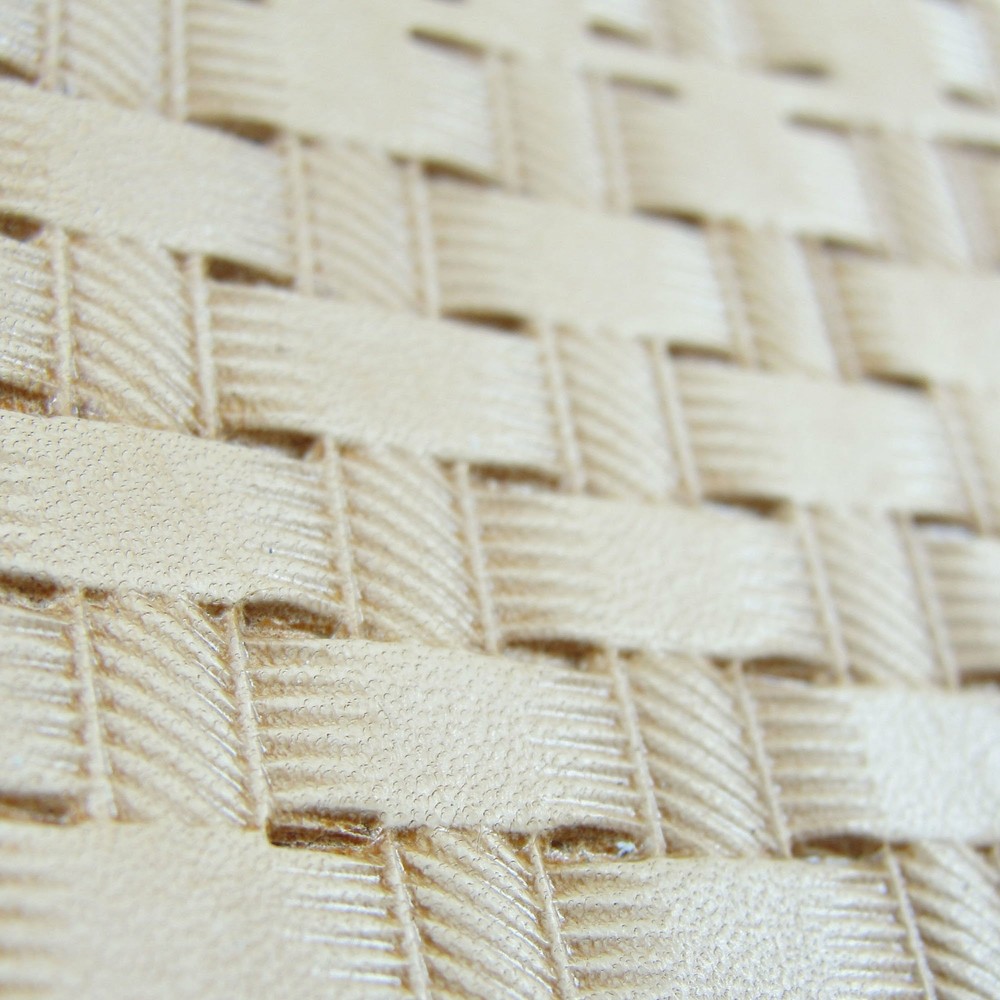 Leather Stamping Tool - #X510S Rope Basket Weave Stamp
