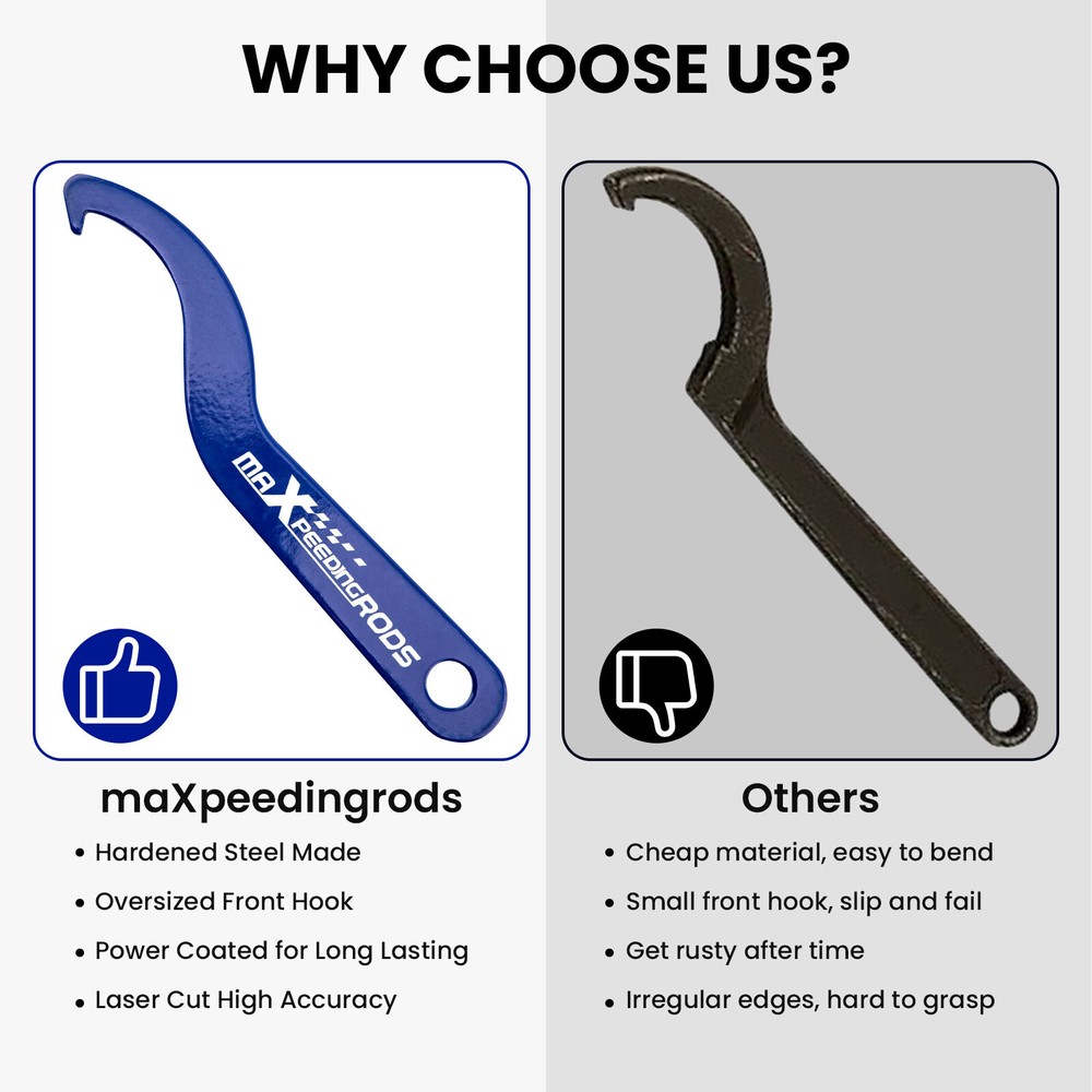 2 Coilover Fixing Ring Adjustment Tool Coilovers C Spanner Wrench Allen Wrenches