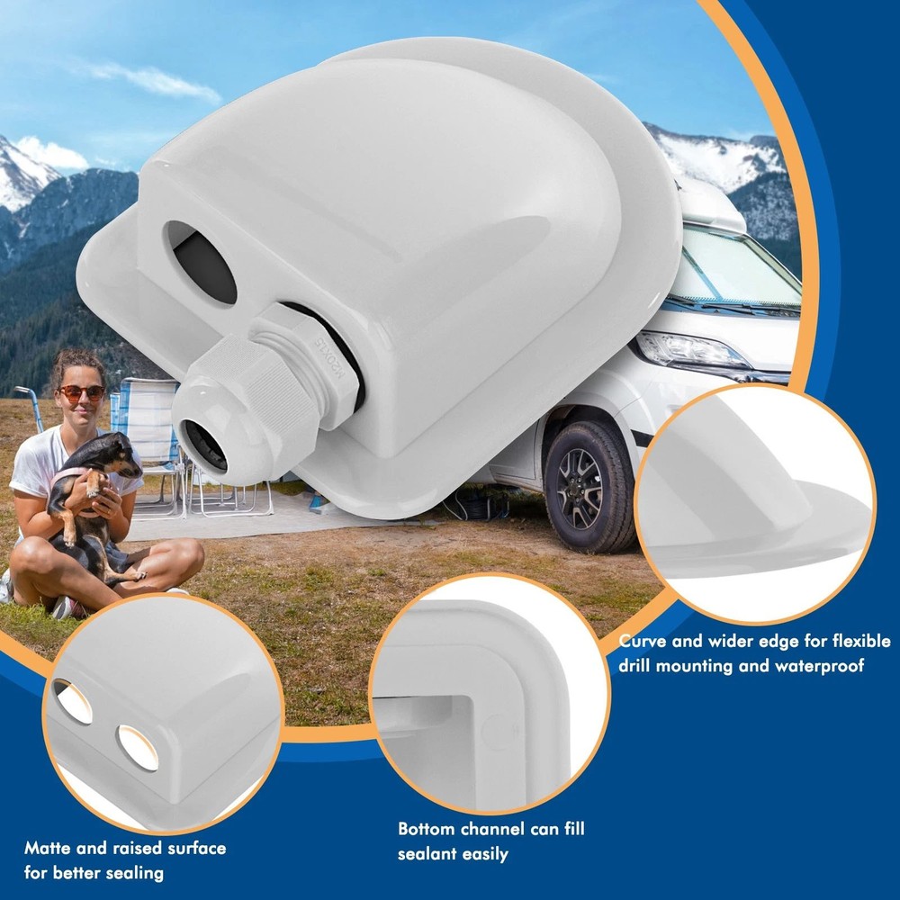 Solar Panel Cable Junction Box - IP68 Waterproof for 2mm² to 6mm² Cables