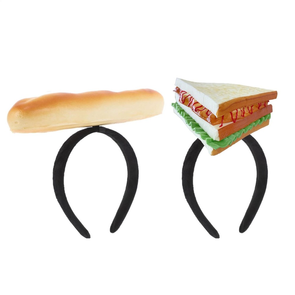 Imitation Bread Headband Cute Simulation Bread Sandwich Comfortable