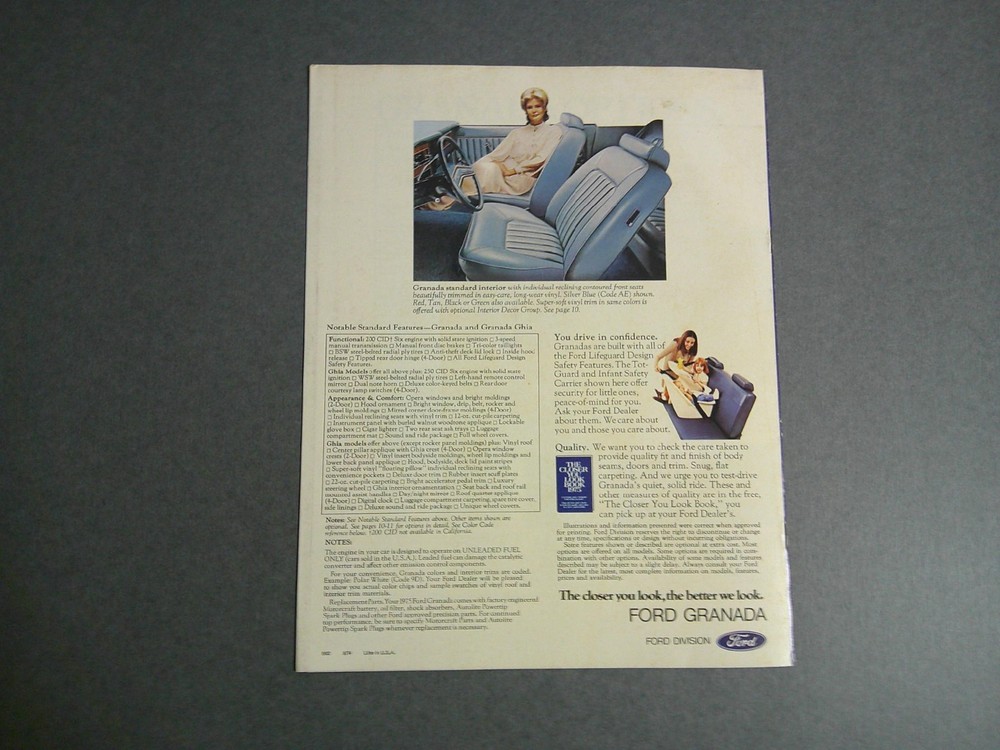 1975 Ford Granada Sales Catalog