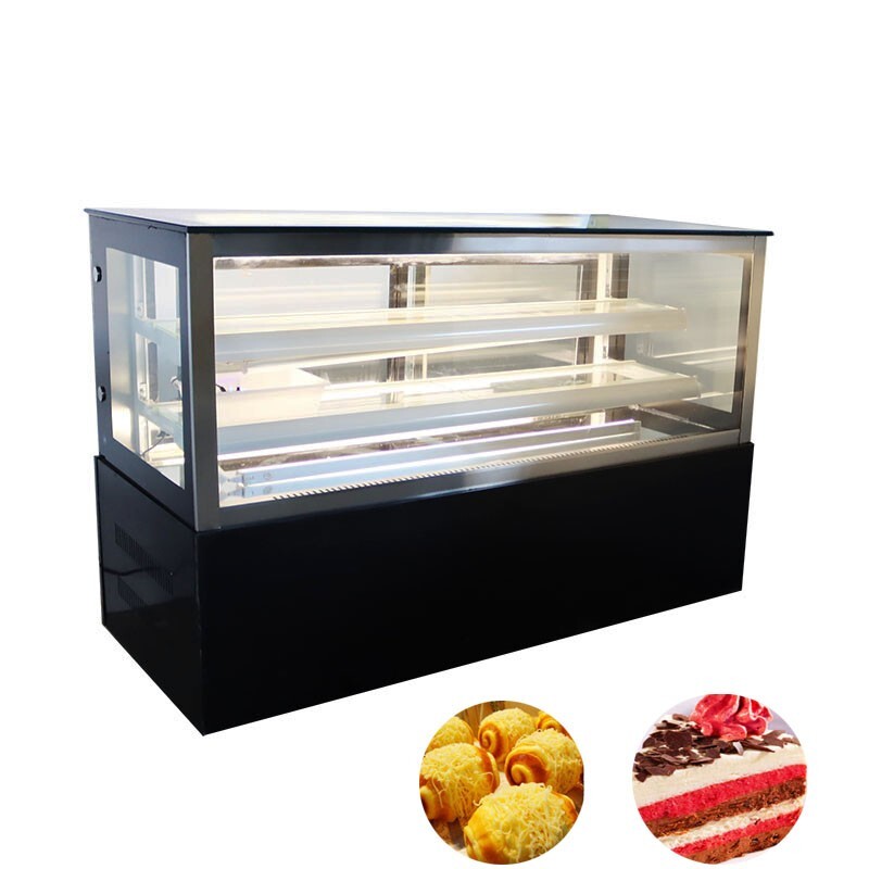 INTBUYING® 47"Glass Refrigerated Cake Pie Showcase 220V Humidification Function