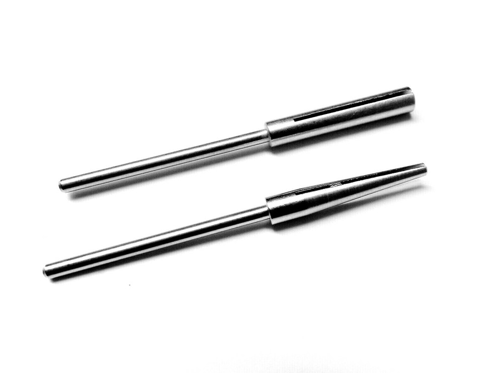 Split Mandrel Straight Head Slotted Sanding Mini Mandrel 3/32" Shank German Made