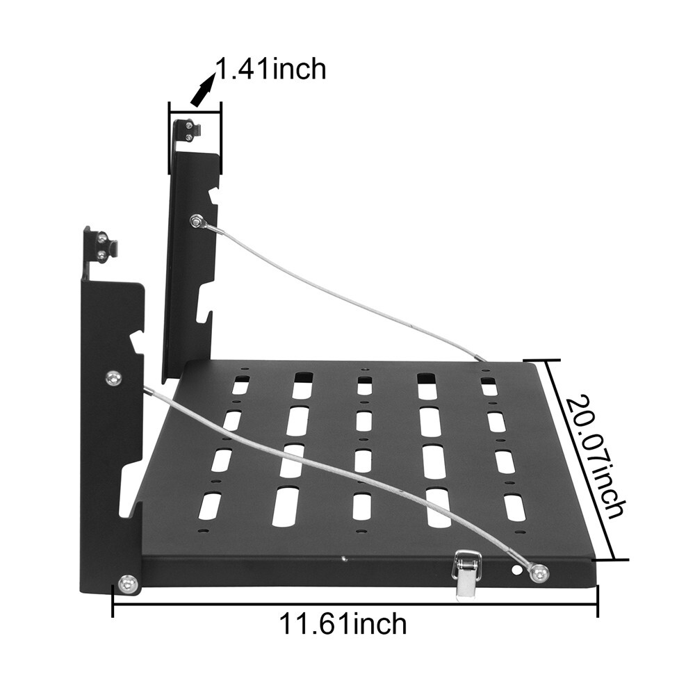 Tailgate Table Foldable Cargo Shelf Bracket Storage for 97-06 Jeep Wrangler TJ